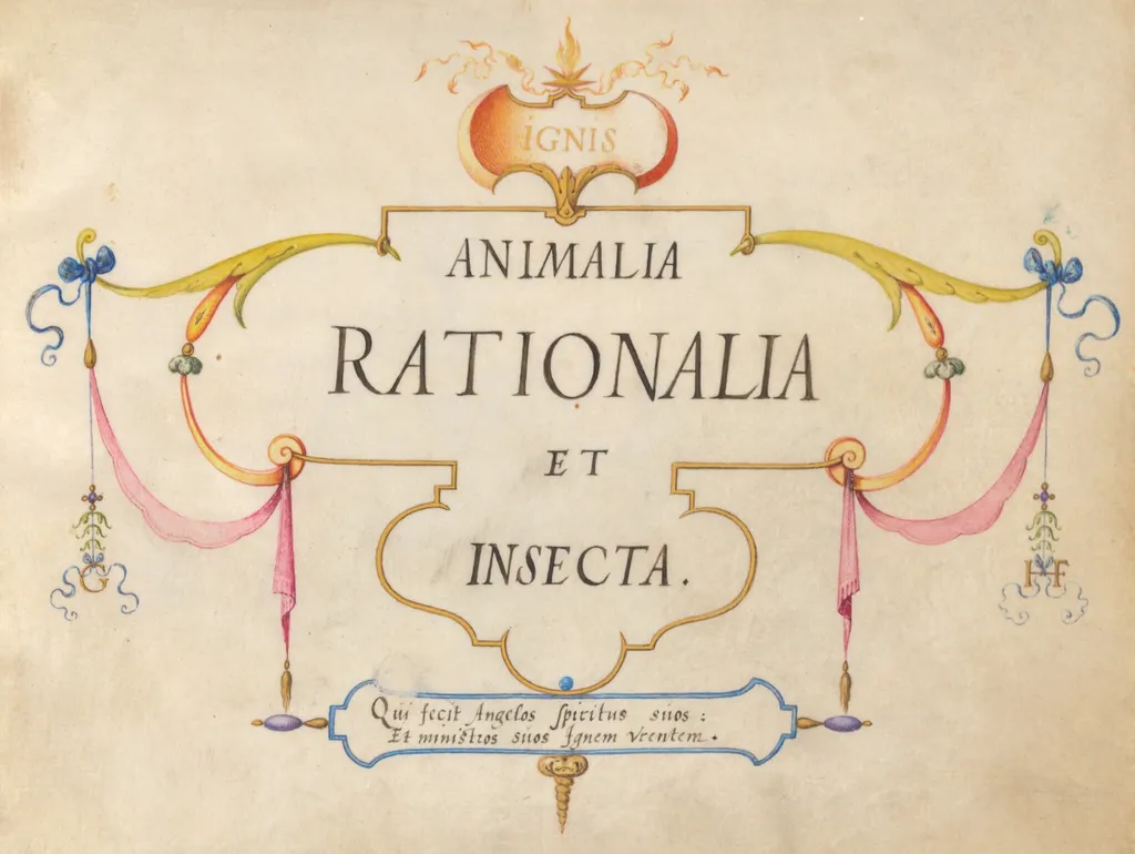 Title Page, by Joris Hoefnagel, gouache, 1594