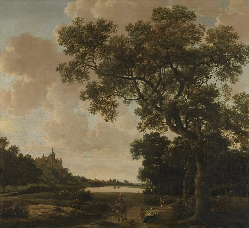 Landscape with the Schwanenturm, Kleve, by Joris van der Haagen