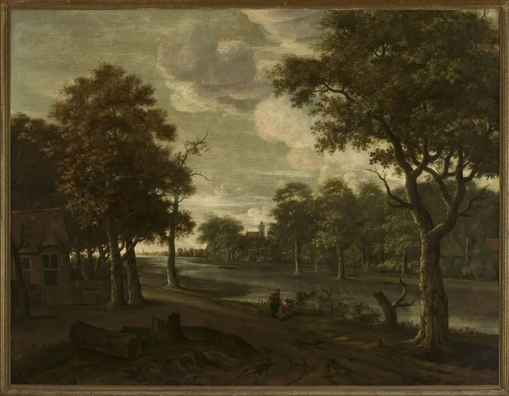 Riverside landscape, by Joris van der Haagen