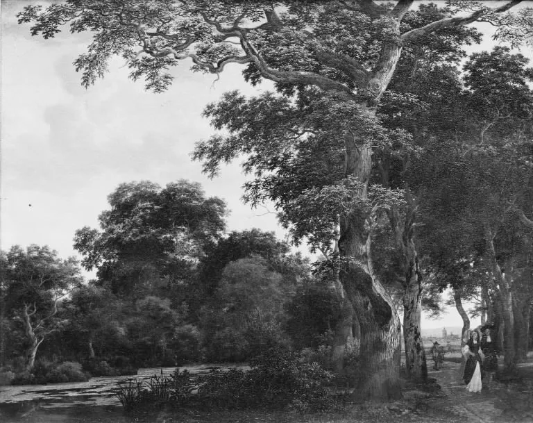 The Oak Avenue, by Joris van der Haagen, oil, 1649