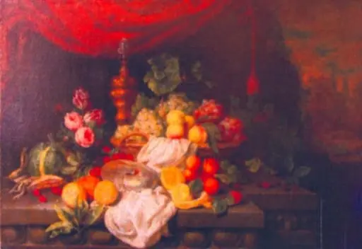 Natură moartă pe o masă de piatră, by Joris van Son