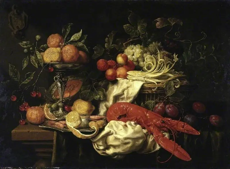 Still-life with a lobster, by Joris van Son