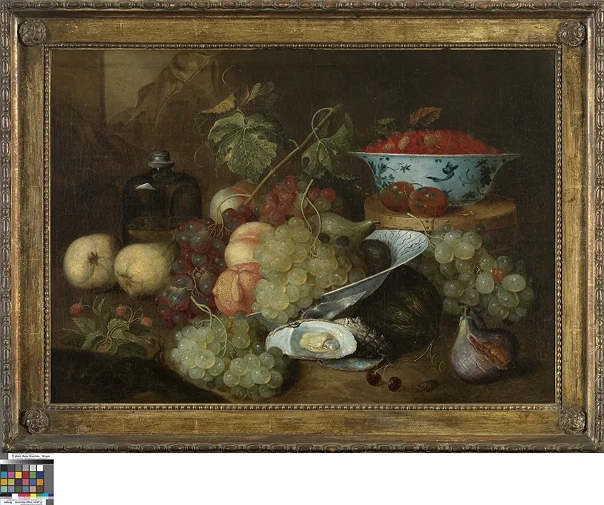 Still Life with Fruit, by Joris van Son, oil, 1622