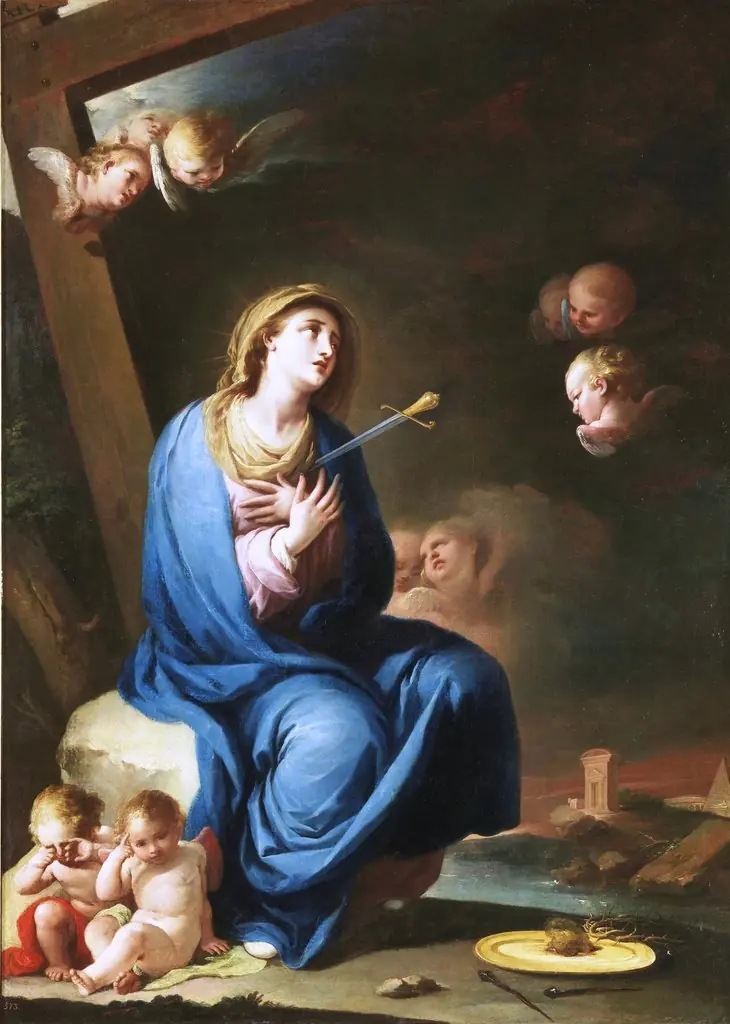 The Virgin Dolorosa, by José Camarón y Bonanat
