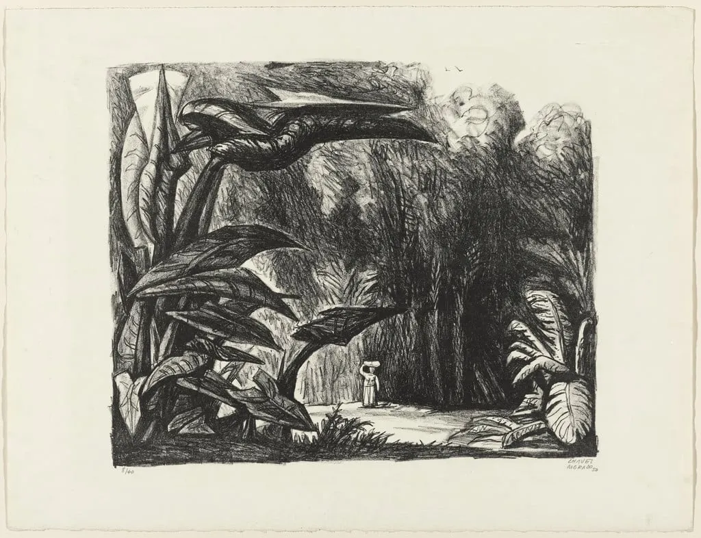 Untitled, by José Chávez Morado, ink, 1950