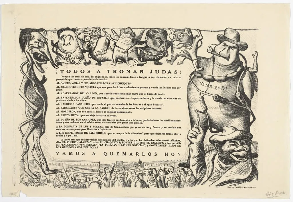 Untitled, by José Chávez Morado, ink, 1939
