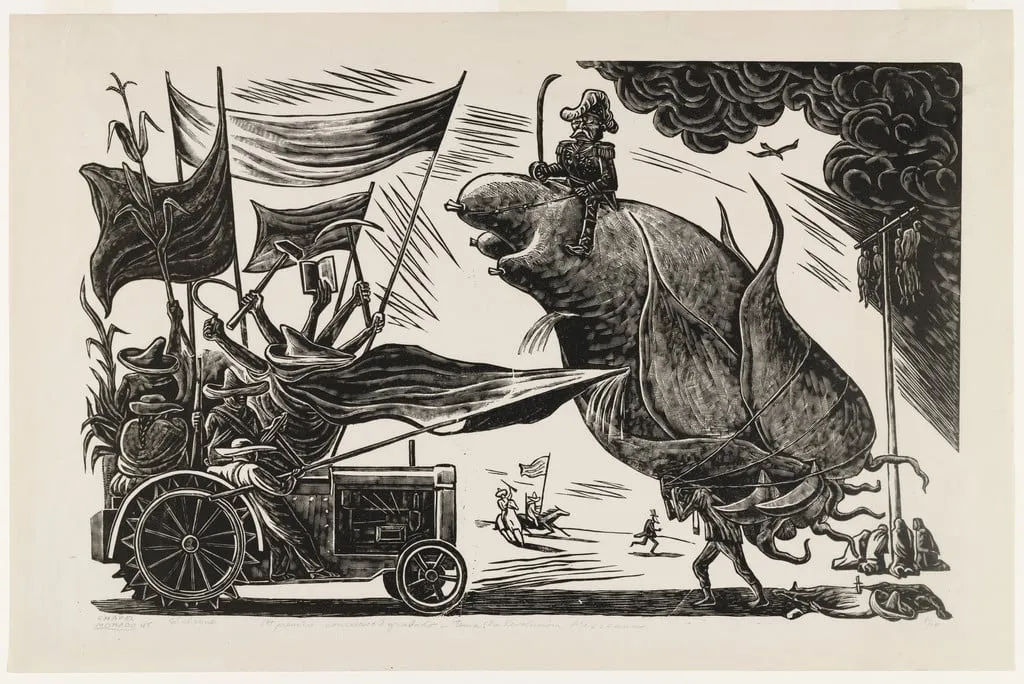 Untitled, by José Chávez Morado, ink, 1945