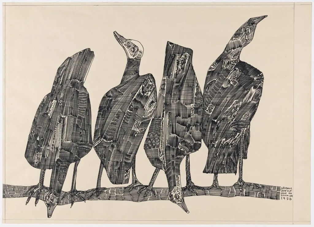 Untitled, by José Cláudio Da Silva, ink, 1956