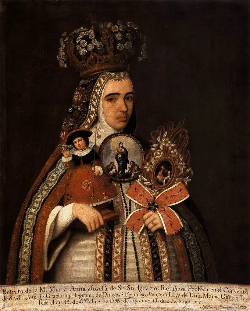 Sor María Ana Josefa de Señor San Ignacio, by José de Alcíbar