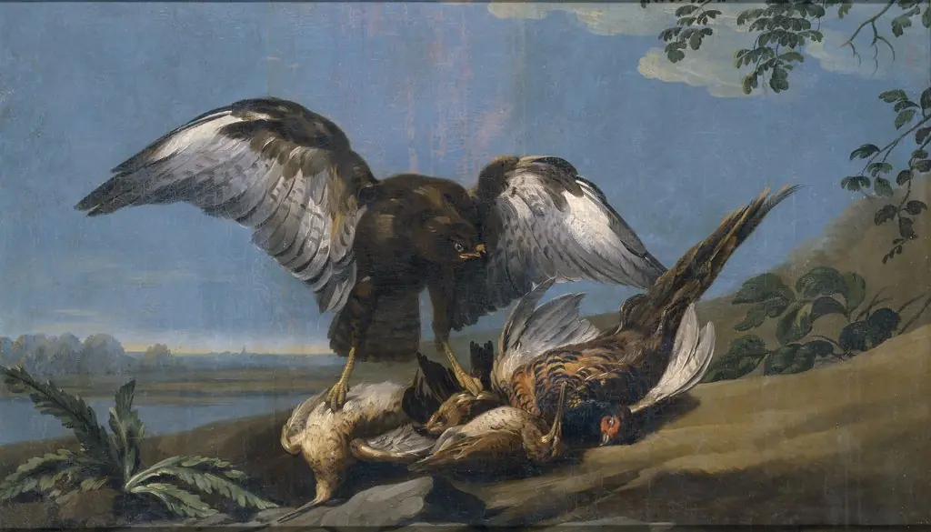 Kite with a Group of dead Birds, by José del Castillo