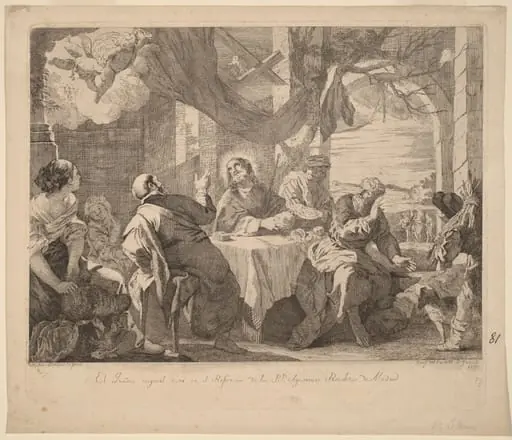 The Supper at Emmaus, by José del Castillo