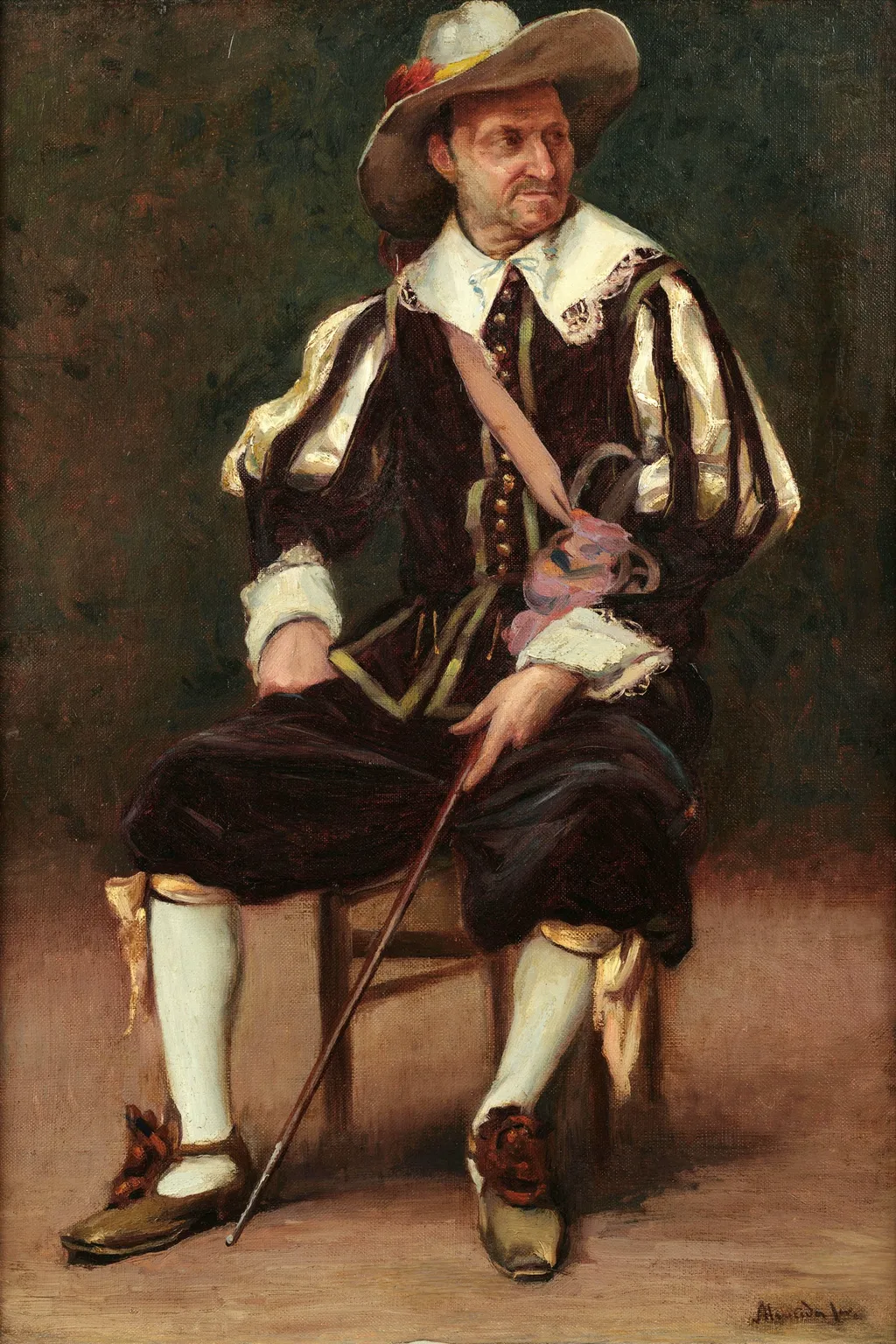 Musketeer, by José Ferraz de Almeida Júnior, oil, 1884