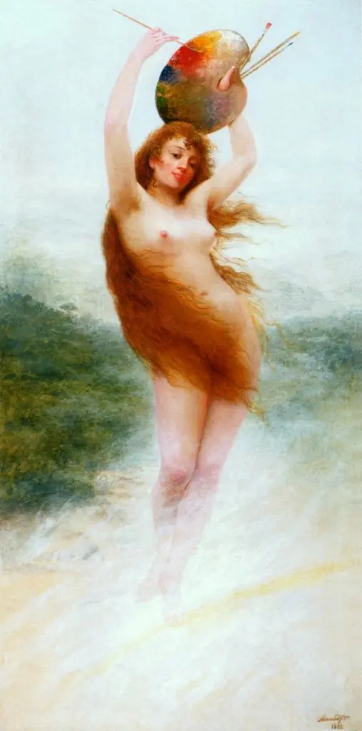 Painting (Allegory), by José Ferraz de Almeida Júnior