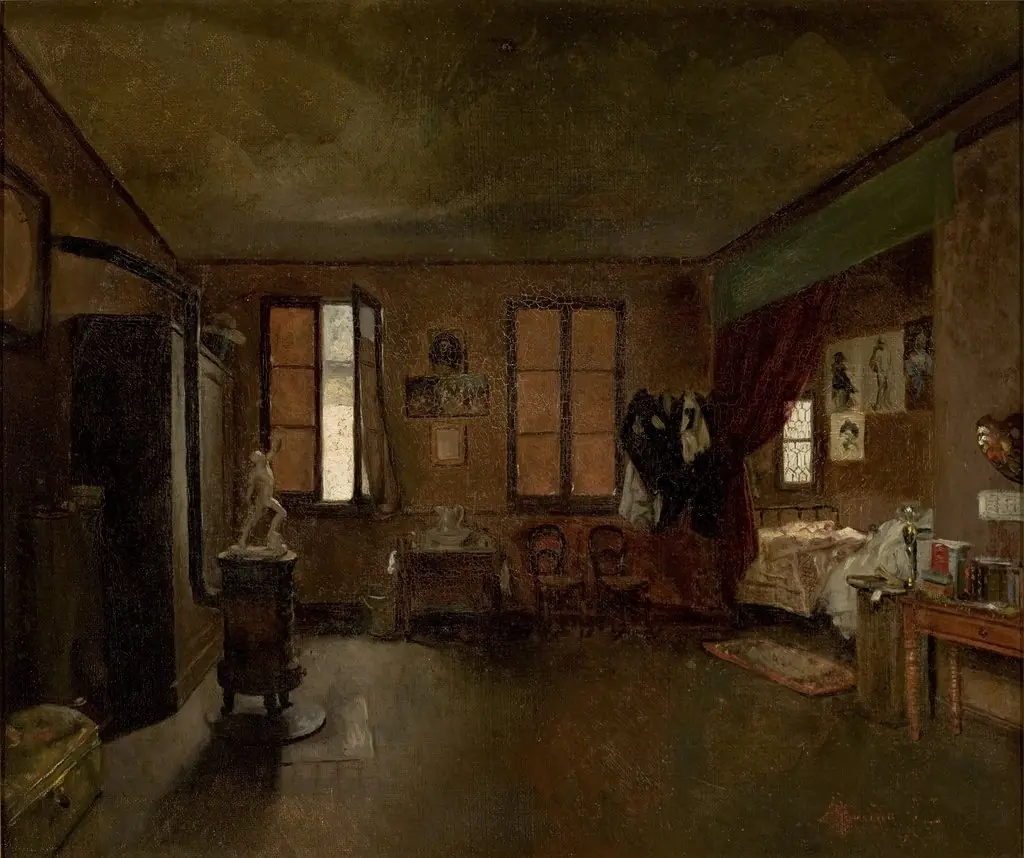The Artist's Workshop, by José Ferraz de Almeida Júnior