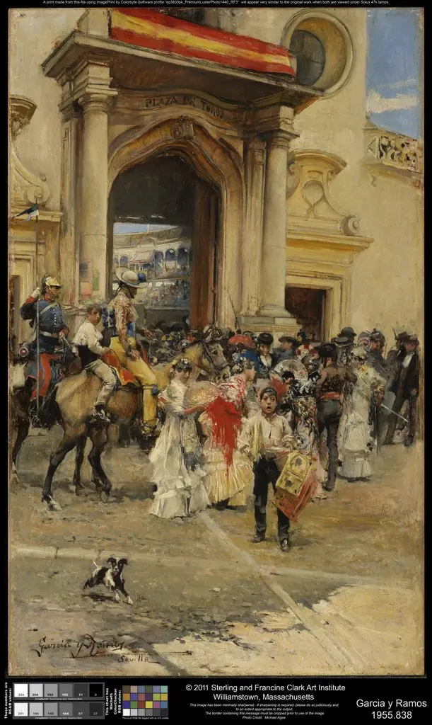 Outside the Bullring, by José García y Ramos