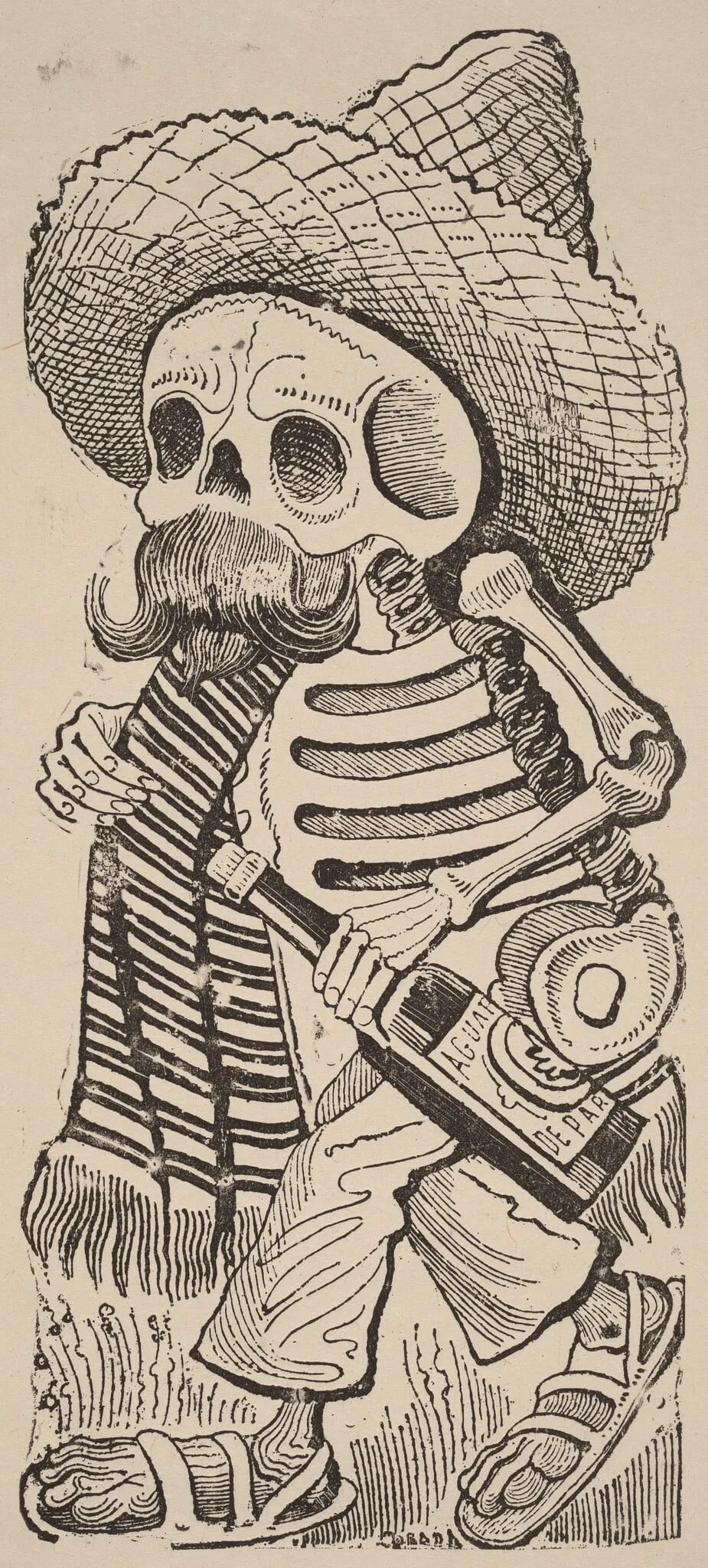 Calavera of Francisco Madero, from Calavera Maderista, by José Guadalupe Posada, ink, 1944