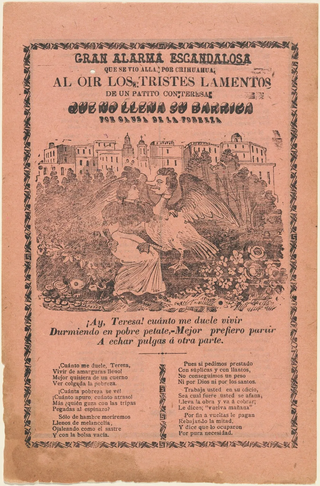 Gran Alarma Escandalosa, by José Guadalupe Posada, ink, 1904