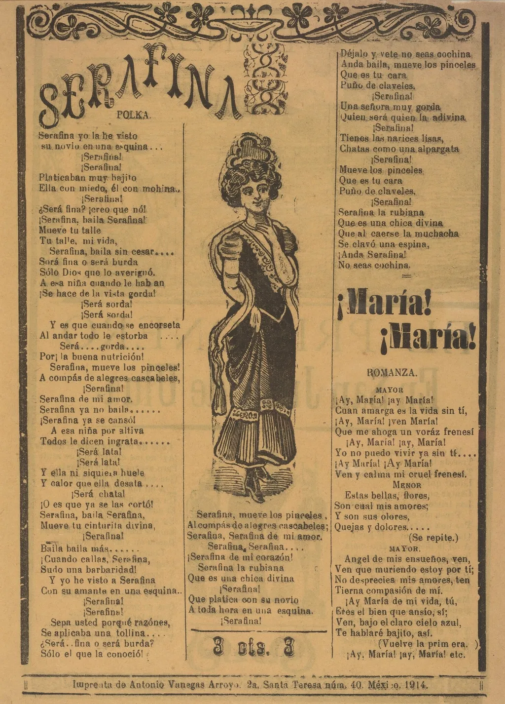 Serafina, by José Guadalupe Posada, 1914