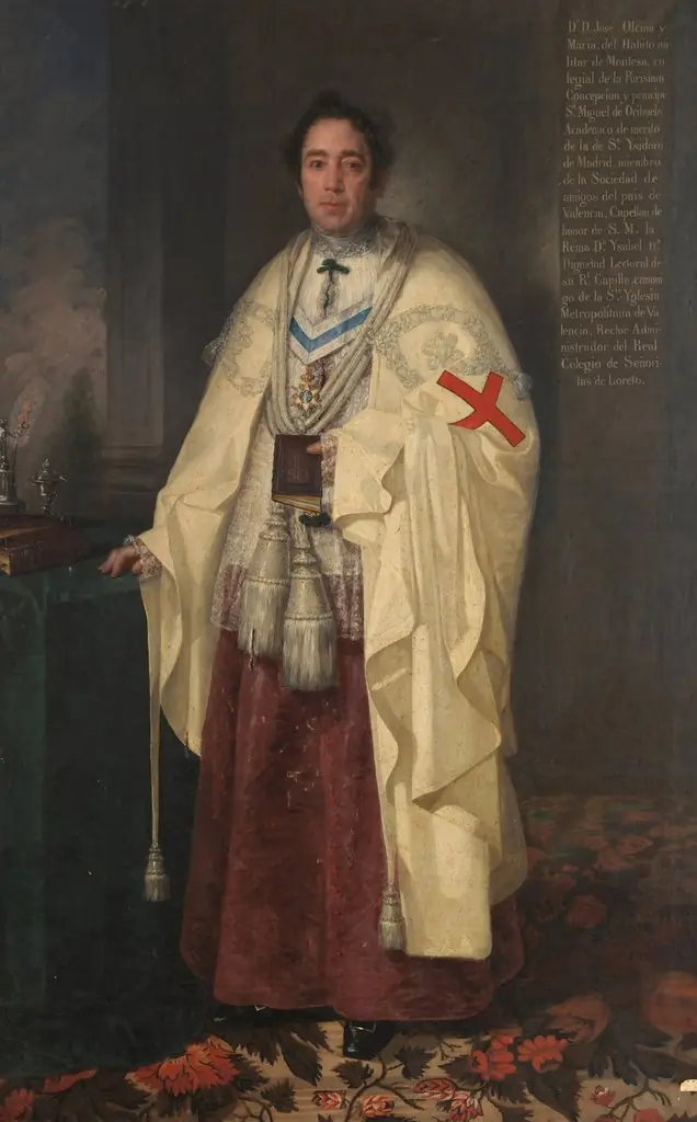 El canónigo José Olcina y Macía caballero de Montesa, by José Gutiérrez de la Vega