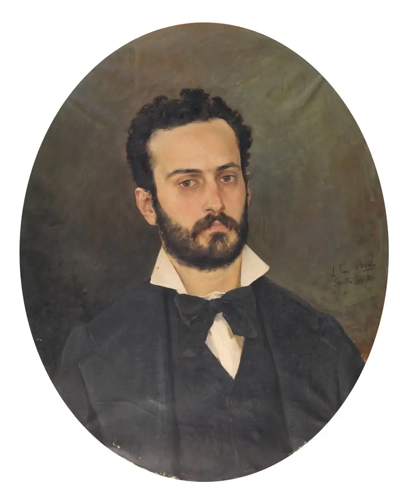 Retrato de caballero, by José Jiménez Aranda