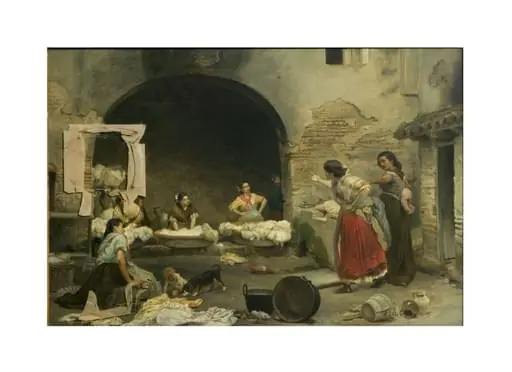 Washerwomen Disputing, by José Jiménez Aranda