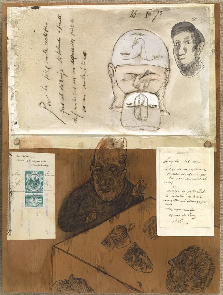 Untitled, by José Luis Cuevas, watercolor, 1973