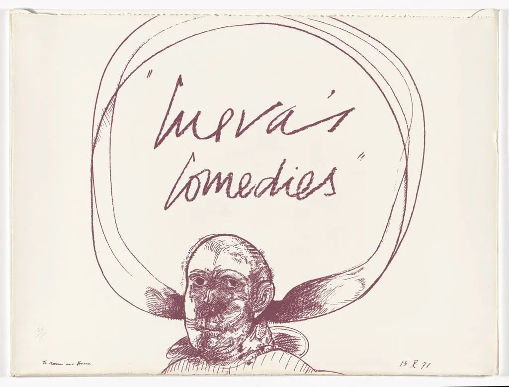 Untitled, by José Luis Cuevas, ink, 1971