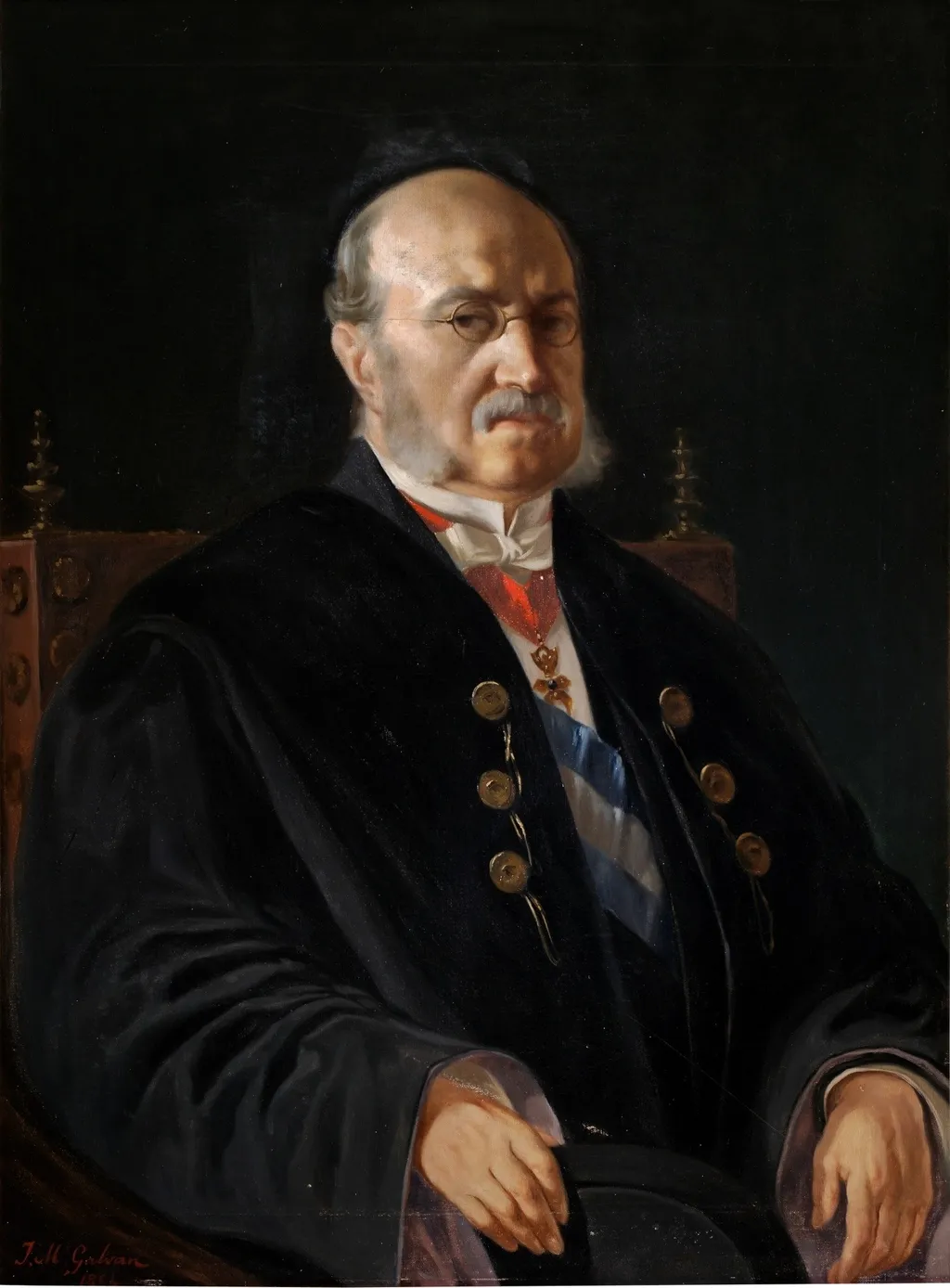 Manuel García Barzanallana I marqués de Barzanallana, by José María Galván y Candela, oil, 1892