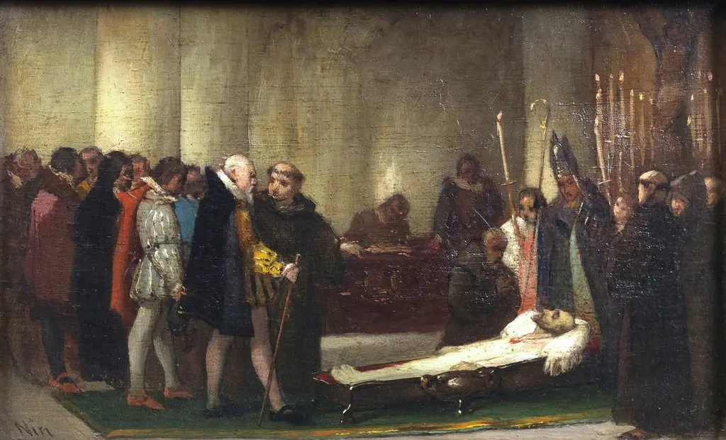 Escena histórica de velatorio, by José Nin y Tudó