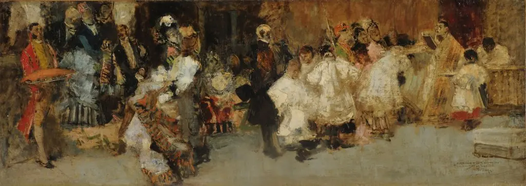 The baptism, by José Villegas Cordero