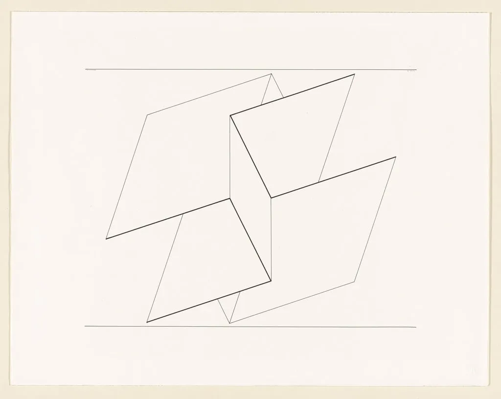 Untitled, by Josef Albers, ink, 1961