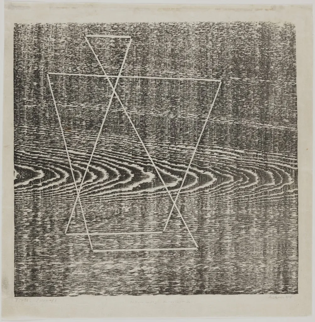 Untitled, by Josef Albers, ink, 1944