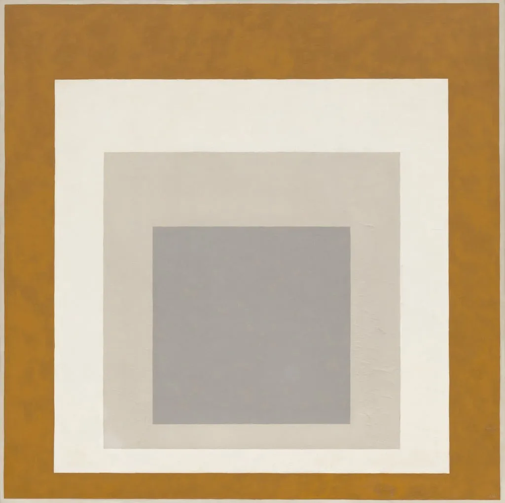 Untitled, by Josef Albers, oil, 1951