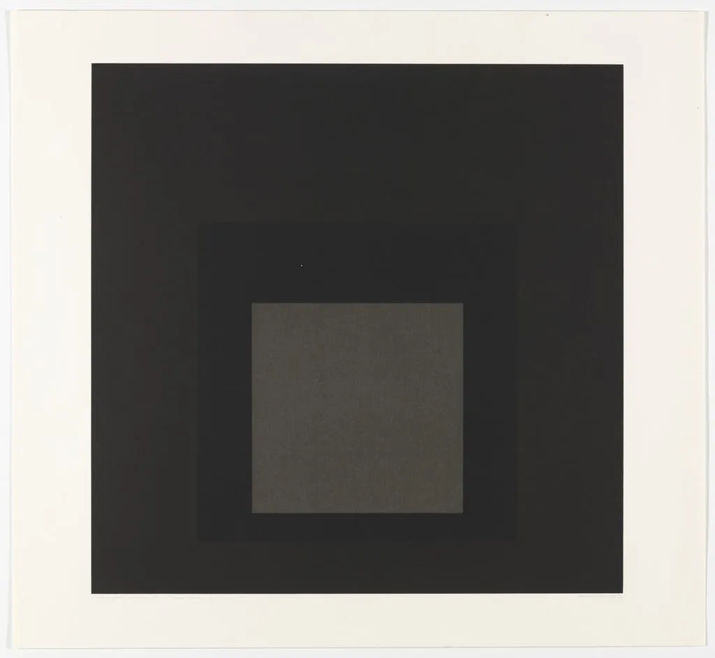Untitled, by Josef Albers, ink, 1964