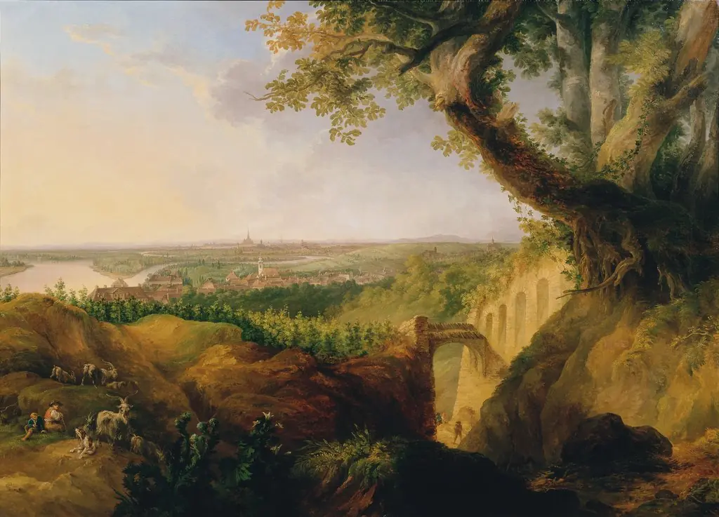 View of the Capital and Royal Seat of Vienna from the Viewpoint near Nussdorf, by Josef Fischer