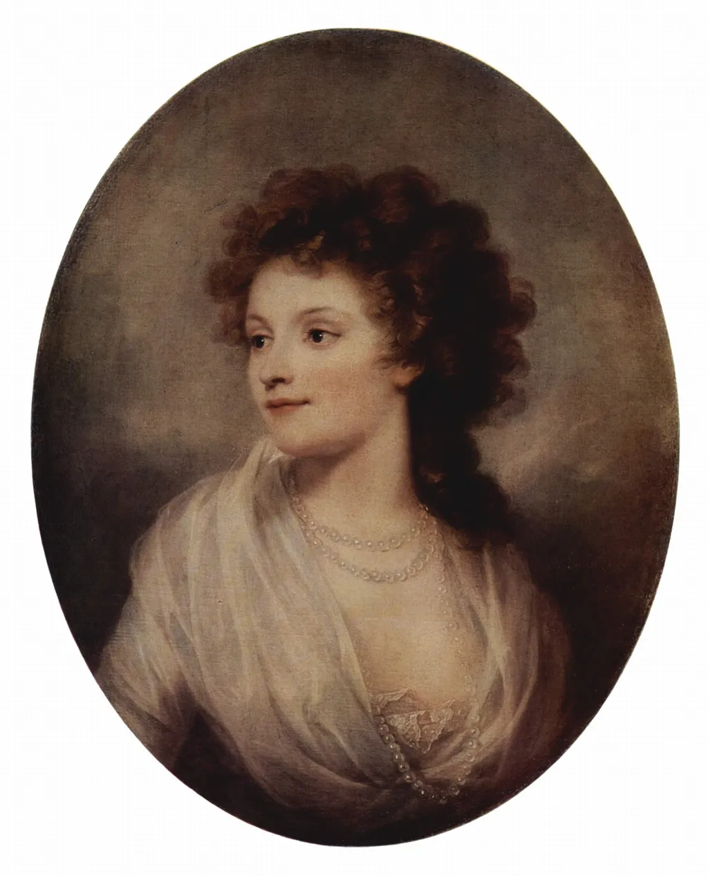 Portrait of Charlotte Bach Mannteufel, by Josef Grassi, oil, 1797