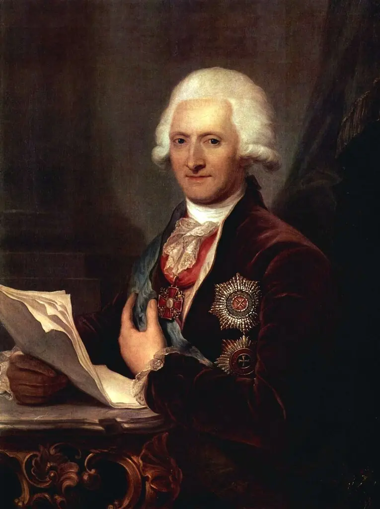 Portrait of Count J.E. Sievers, by Josef Grassi