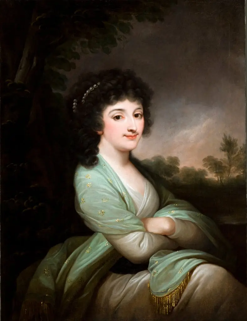Portrait of Izabela Ogińska née Lasocka, by Josef Grassi