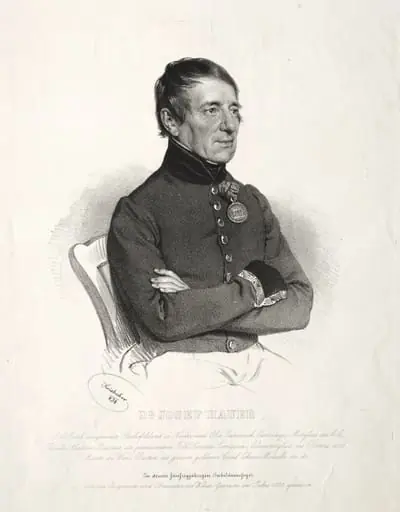 Portrait of Dr. Jospeh Hauer, by Josef Kriehuber