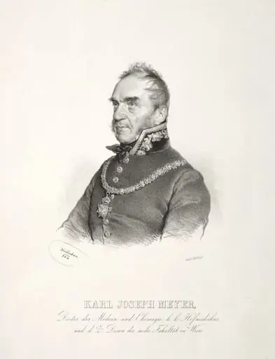 Portrait of Dr. Karl Joseph Meyer, by Josef Kriehuber