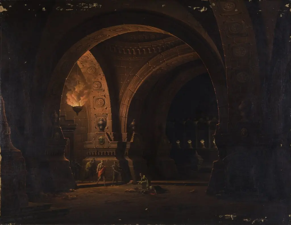 Caesar Octavianus finds Cleopatra by the body of Antonius, by Josef Platzer