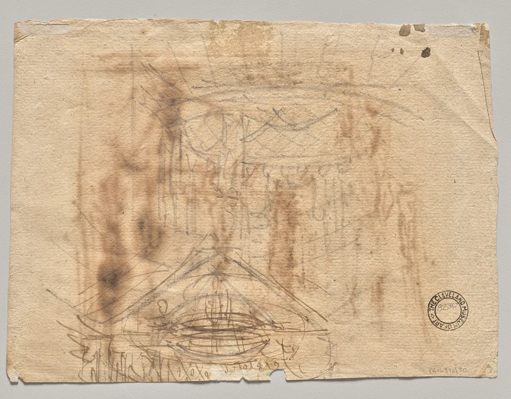 Two Sketches (verso), by Josef Platzer, 1804