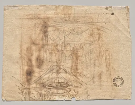 Two Sketches (verso), by Josef Platzer