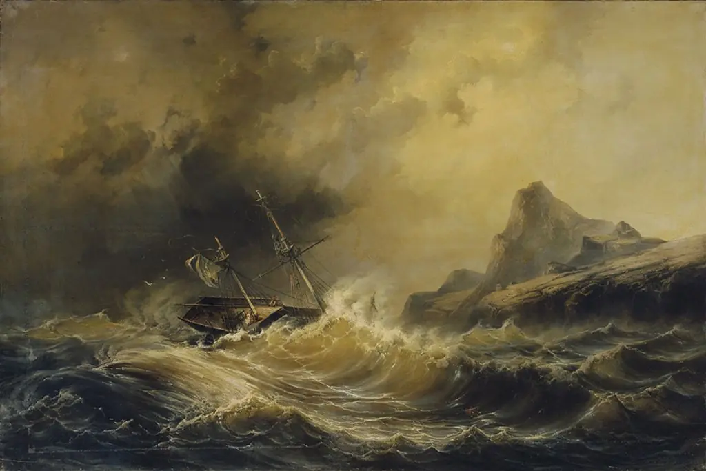 Schiffbruch bei Kap Hoorn, by Josef Püttner