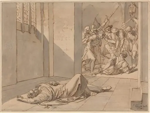 The Assassination of King Wenzel III, by Josef von Führich