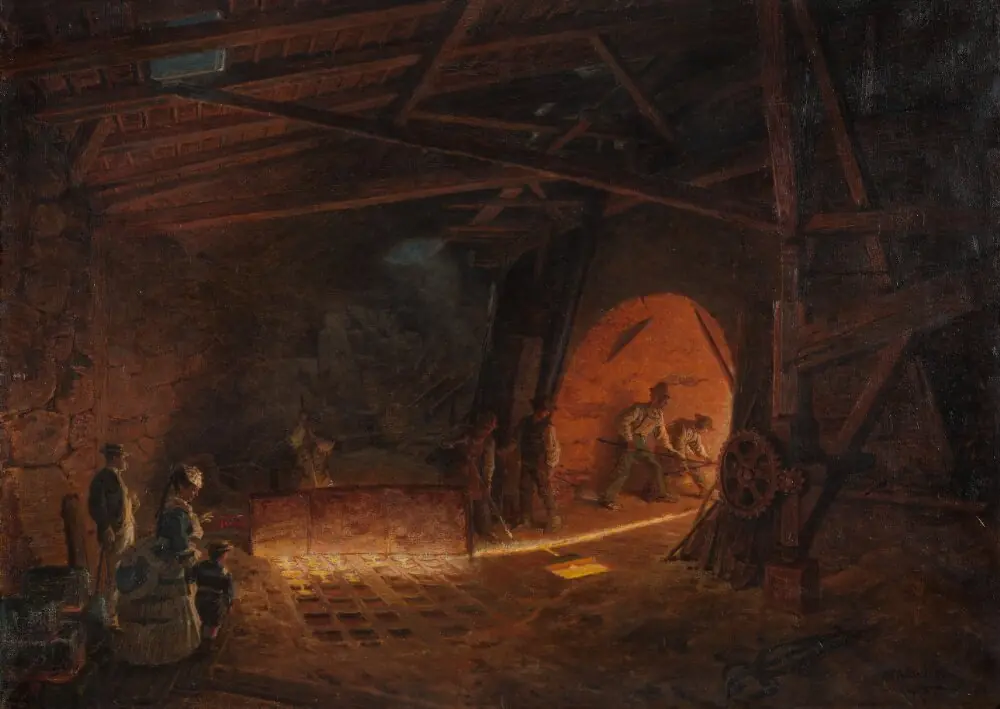 Masugnen, by Josef Wilhelm Wallander