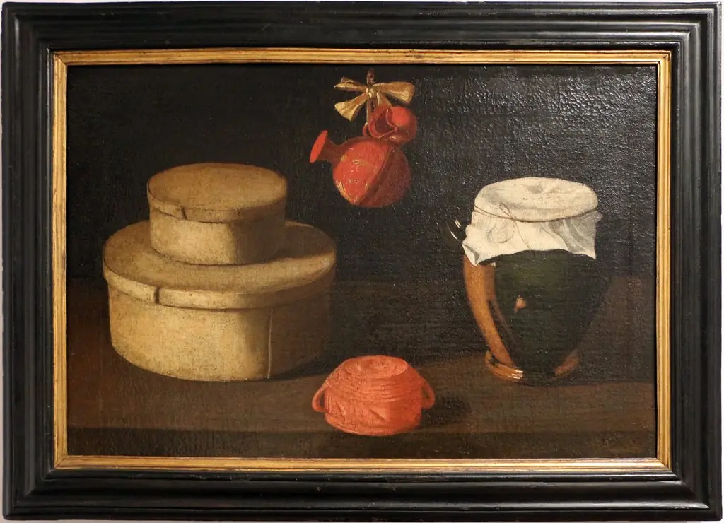 still life with boxes and crockery, by Josefa de Óbidos