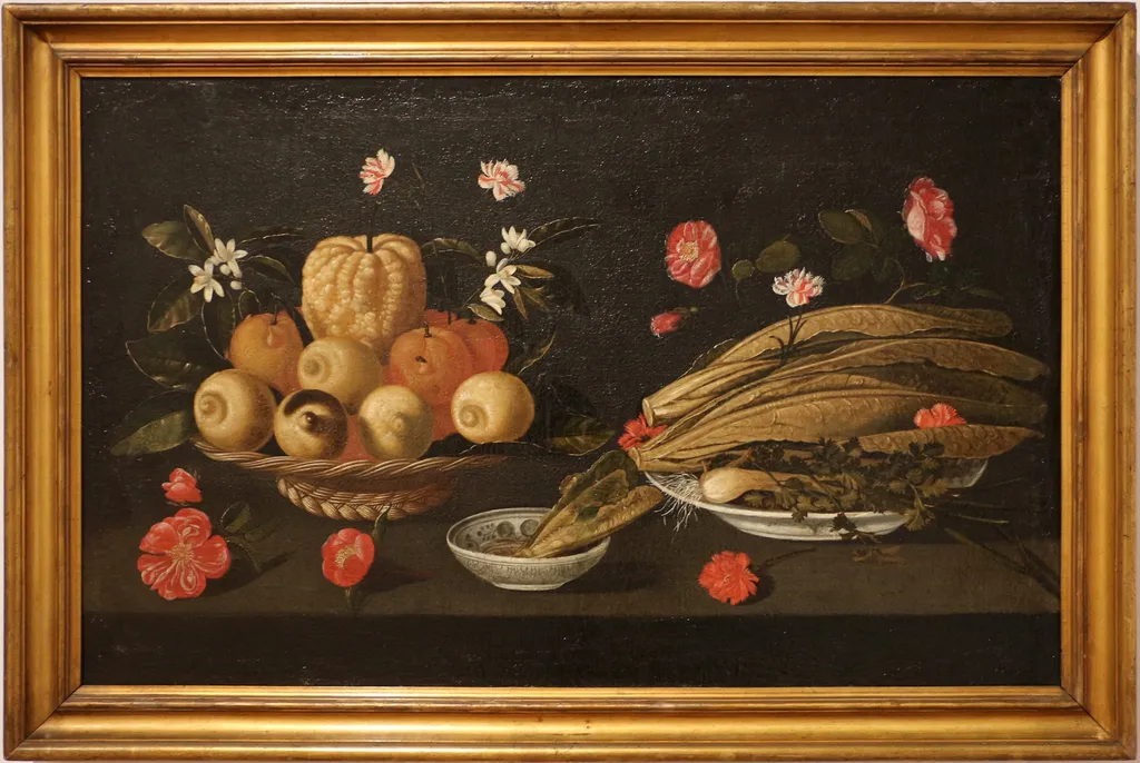 Still life with fruit, vegetables and flowers, by Josefa de Óbidos, unspecified, 1660