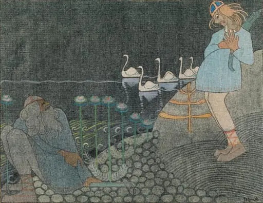 Lemminkäinen ja karjapaimen, by Joseph Alanen