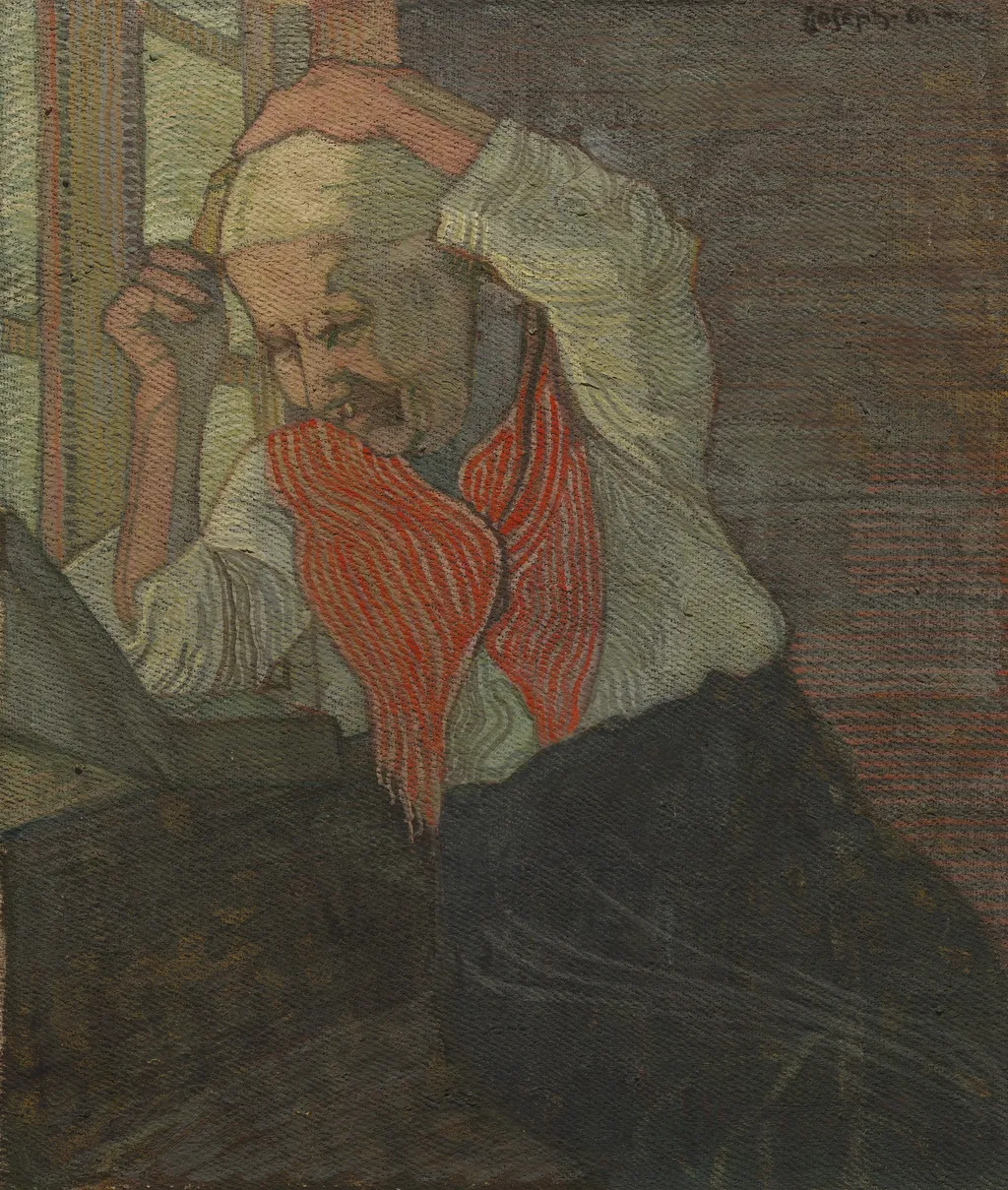 Woman Combing her Hair, by Joseph Alanen, unspecified, 1912